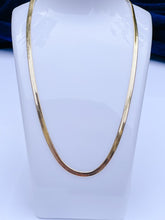 Load image into Gallery viewer, 18k Gold-filled Herringbone snake 18&quot;chain- &quot;The Kaitlyn&quot;

